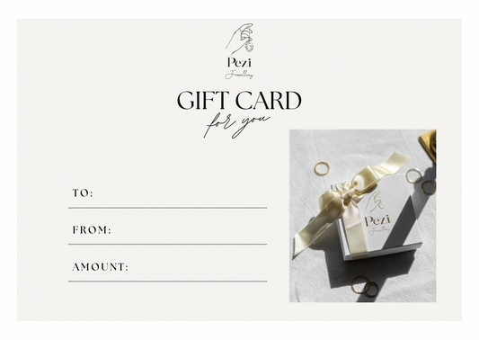 Pezi Jewellery Gift card